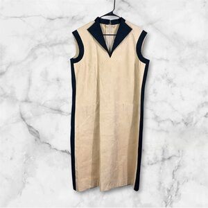 Vintage Adele Simpson Dress Suede Size 16